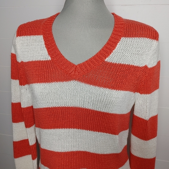 Brooks Brothers striped knit sweater size L - Picture 2 of 9